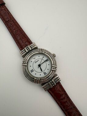 Brighton “Manhattan” Reversible Black/Brown Band Women’s Watch (For Parts!)
